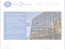 Tablet Screenshot of carrandcosolicitors.com